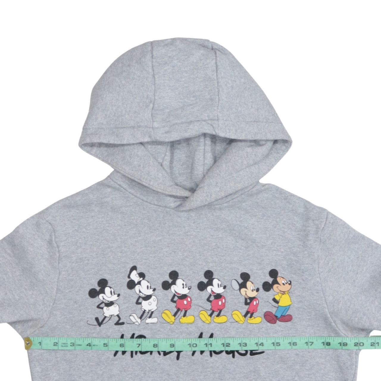 Disney Pull & Bear Women Grey Mickey Mouse Pullover Hoodie Size S