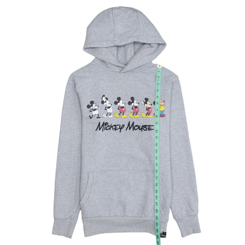 Disney Pull & Bear Women Grey Mickey Mouse Pullover Hoodie Size S