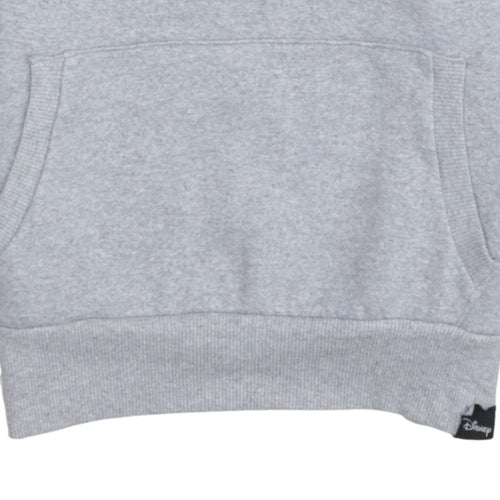 Disney Pull & Bear Women Grey Mickey Mouse Pullover Hoodie Size S