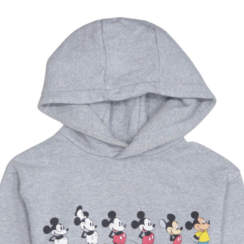 Disney Pull & Bear Women Grey Mickey Mouse Pullover Hoodie Size S