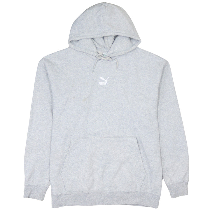 Puma Men's Grey Pullover Hoodie Size M Regular Fit Sportswear
