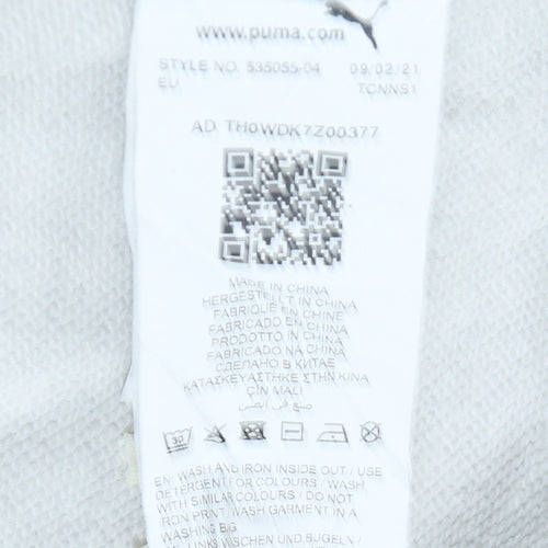 Puma Men's Grey Pullover Hoodie Size M Regular Fit Sportswear