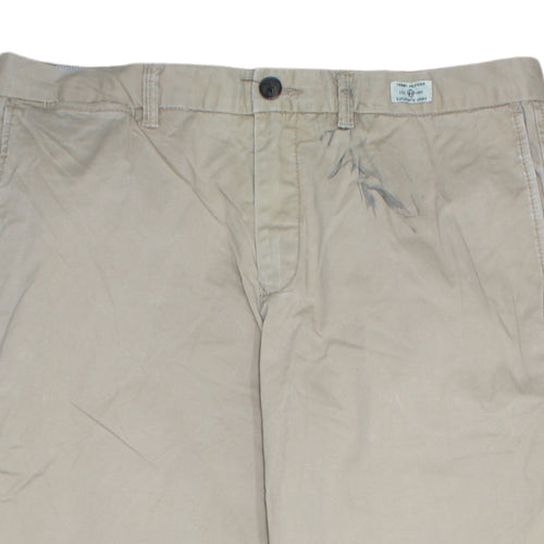 Tommy Hilfiger Men's Beige Chino Trousers Size 36x34 Regular Fit