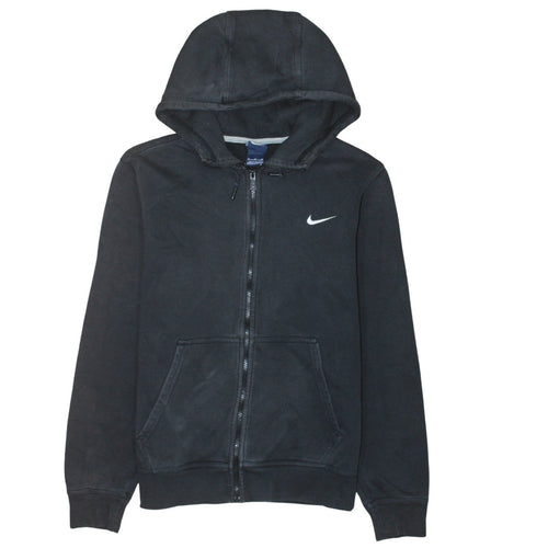 Nike Men's Black Full Zip Hoodie Size M Sports Fleece Sweatshirt