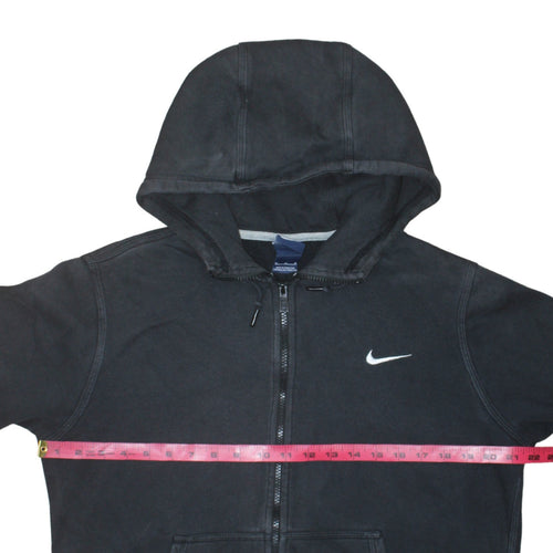 Nike Men's Black Full Zip Hoodie Size M Sports Fleece Sweatshirt