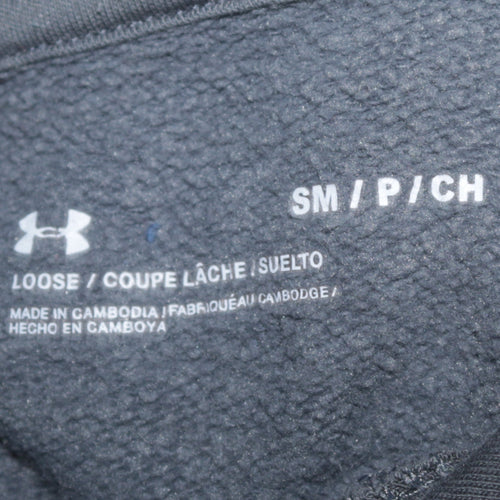 Under Armour Men's Grey Pullover Hoodie Small Loose Fit Sportswear
