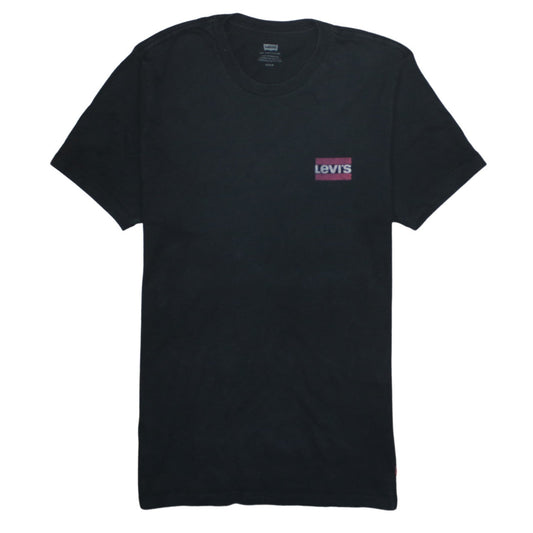 Levi's Men's Black Short Sleeve Crew Neck Cotton T-Shirt M