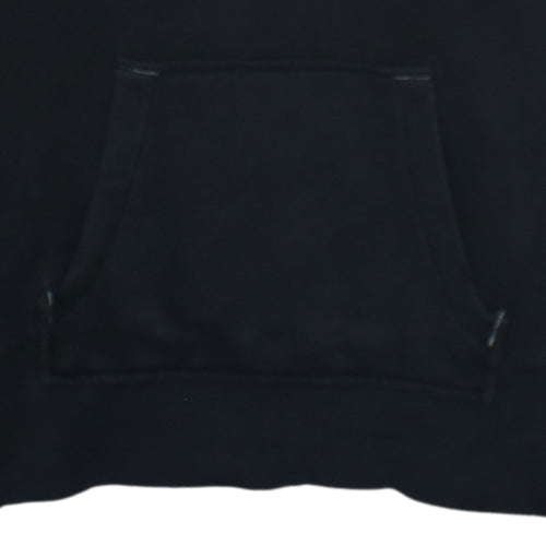 Puma Boys Black Pullover Hoodie 16 Years Logo Graphic Cotton Sweatshirt