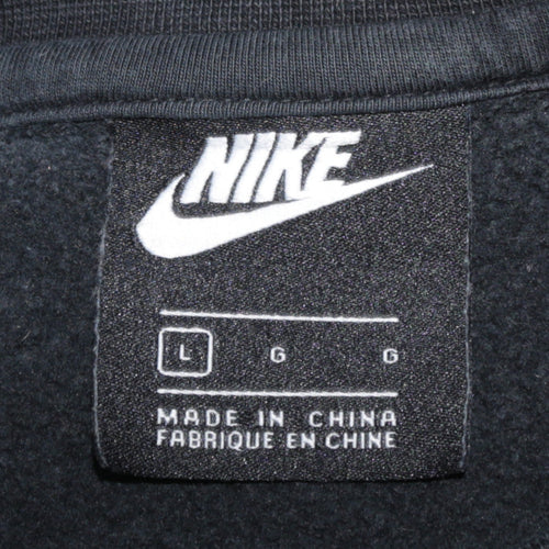 Nike Men's Black L Pullover Crew Neck Fleece Sweatshirt