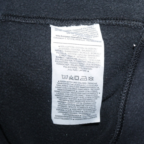 Nike Men's Black L Pullover Crew Neck Fleece Sweatshirt