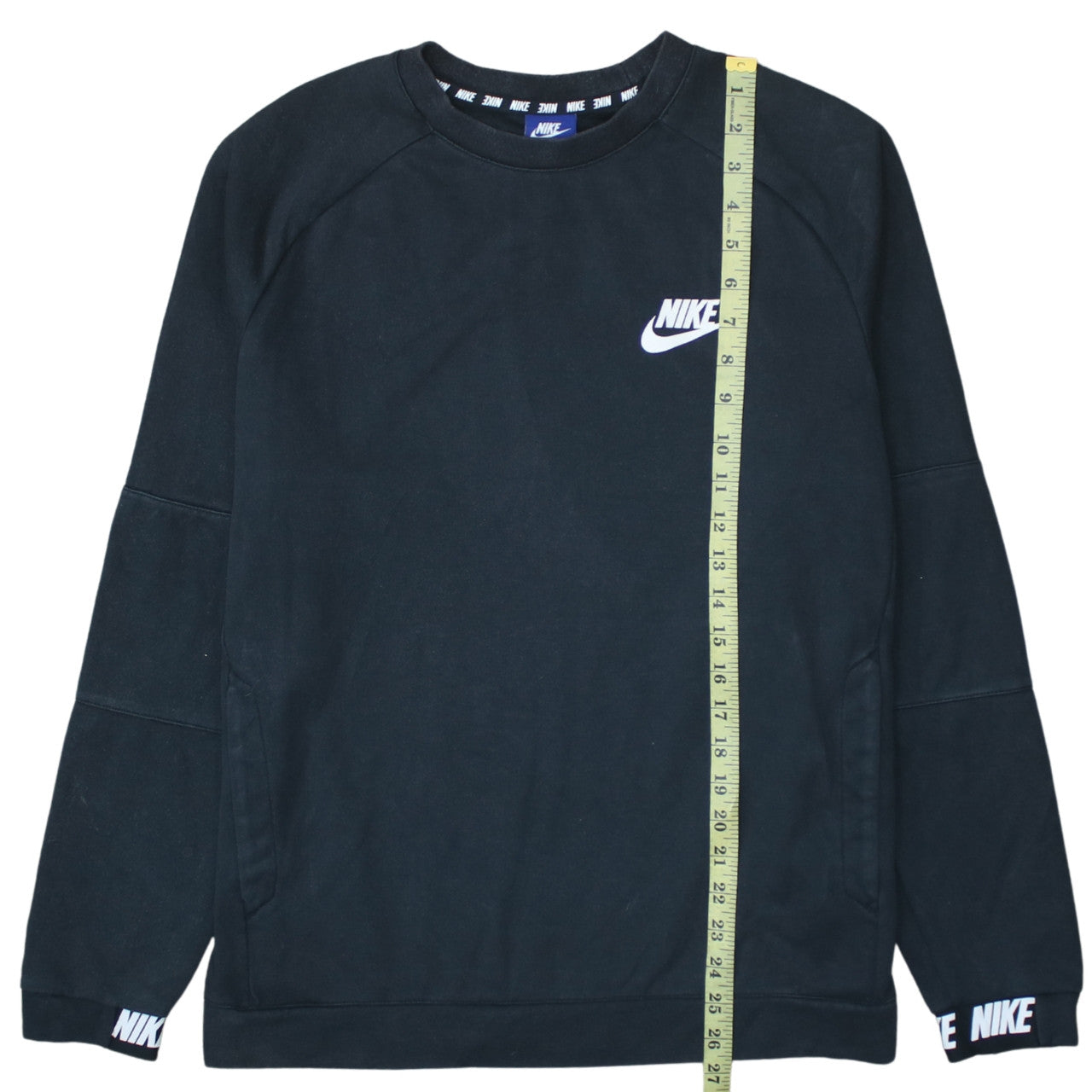 Nike Men's Black M Crew Neck Pullover Sweatshirt with Logo