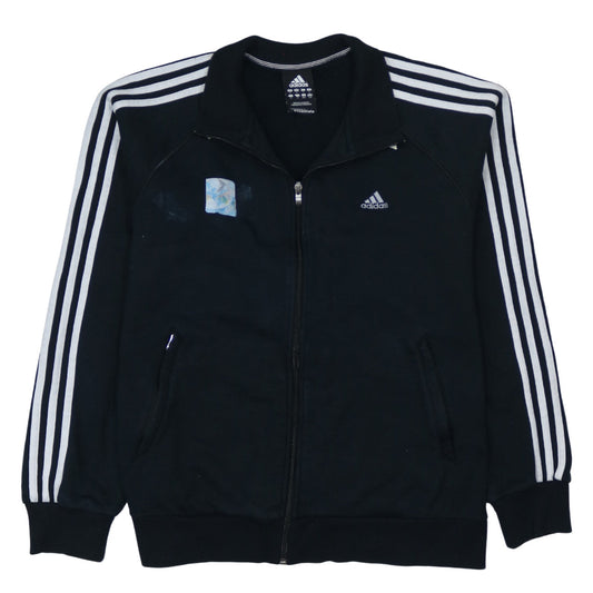Adidas Men's Black Large Track Jacket Essentials Full Zip Athletic