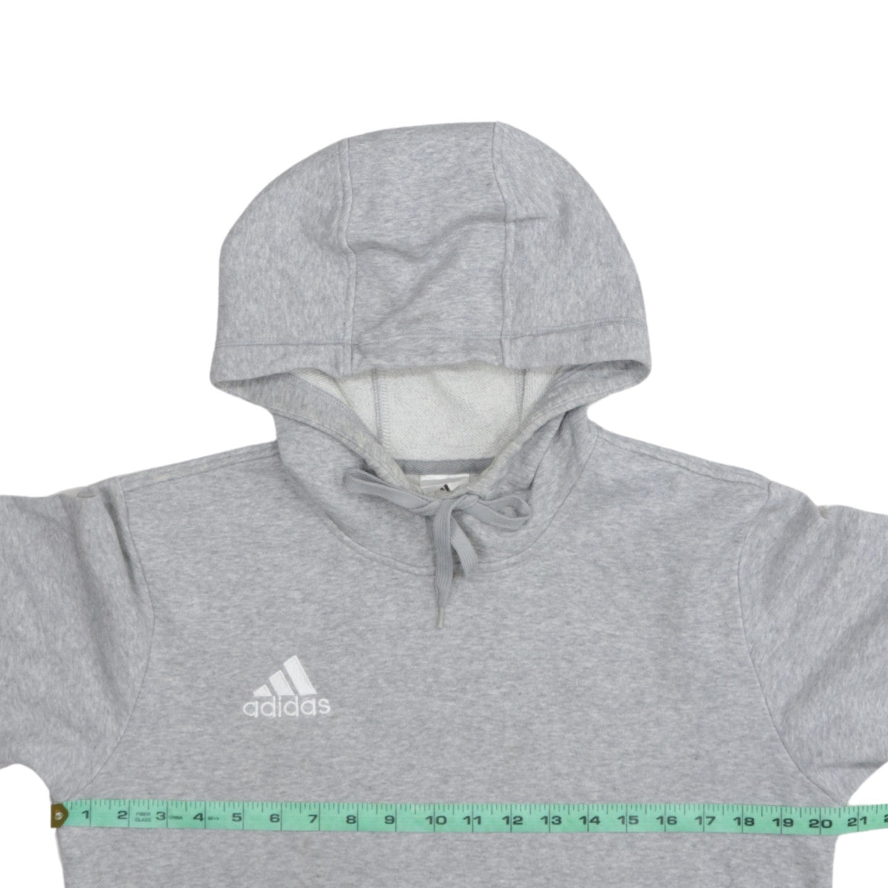 Adidas Men’s Grey Pullover Hoodie Size S Regular Fit Fleece