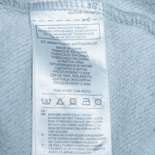 Adidas Men’s Grey Pullover Hoodie Size S Regular Fit Fleece