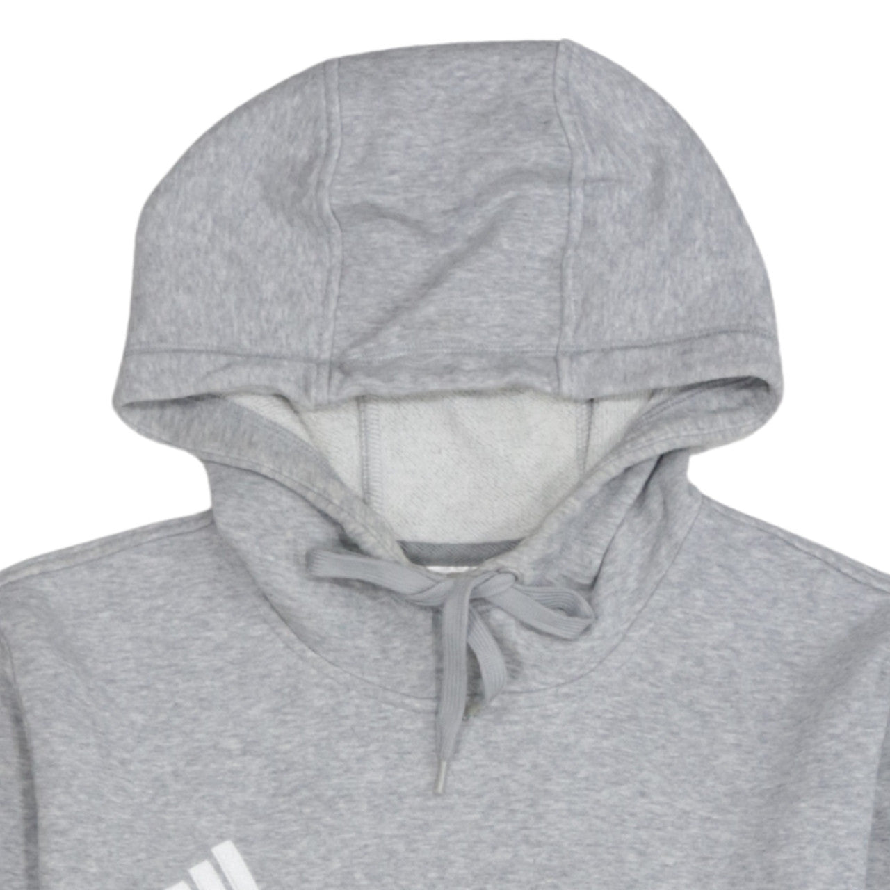 Adidas Men’s Grey Pullover Hoodie Size S Regular Fit Fleece
