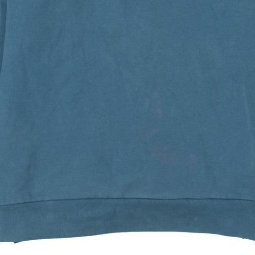 Hugo Boss Men's Blue Logo Crew Neck Pullover Sweatshirt Size L