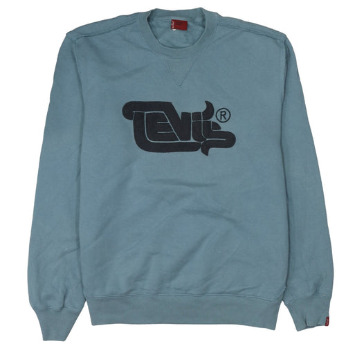 Levi's Men's Blue Crew Neck Pullover Sweatshirt Large