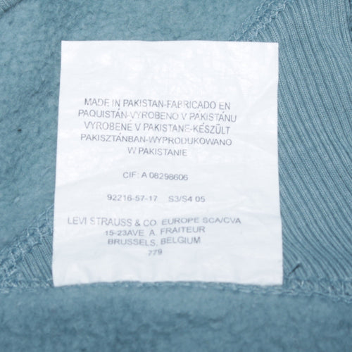 Levi's Men's Blue Crew Neck Pullover Sweatshirt Large