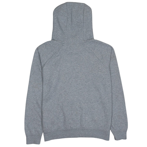 Nike Women’s Grey Pullover Hoodie Medium Cotton Blend Logo Sweatshirt