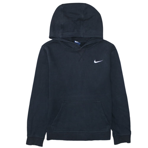 Nike Boys Black Pullover Hoodie 12-13 Years Fleece Lined Sweatshirt