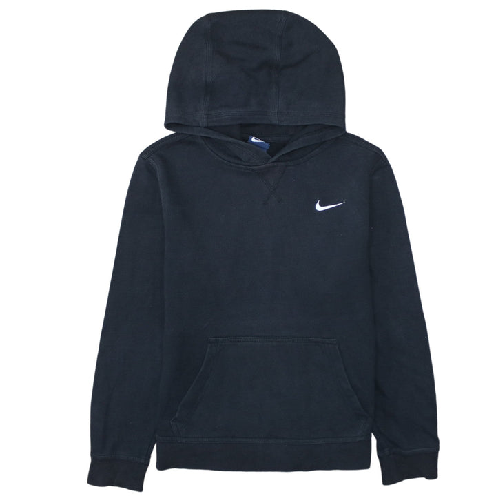 Nike Boys Black Pullover Hoodie 12-13 Years Fleece Lined Sweatshirt