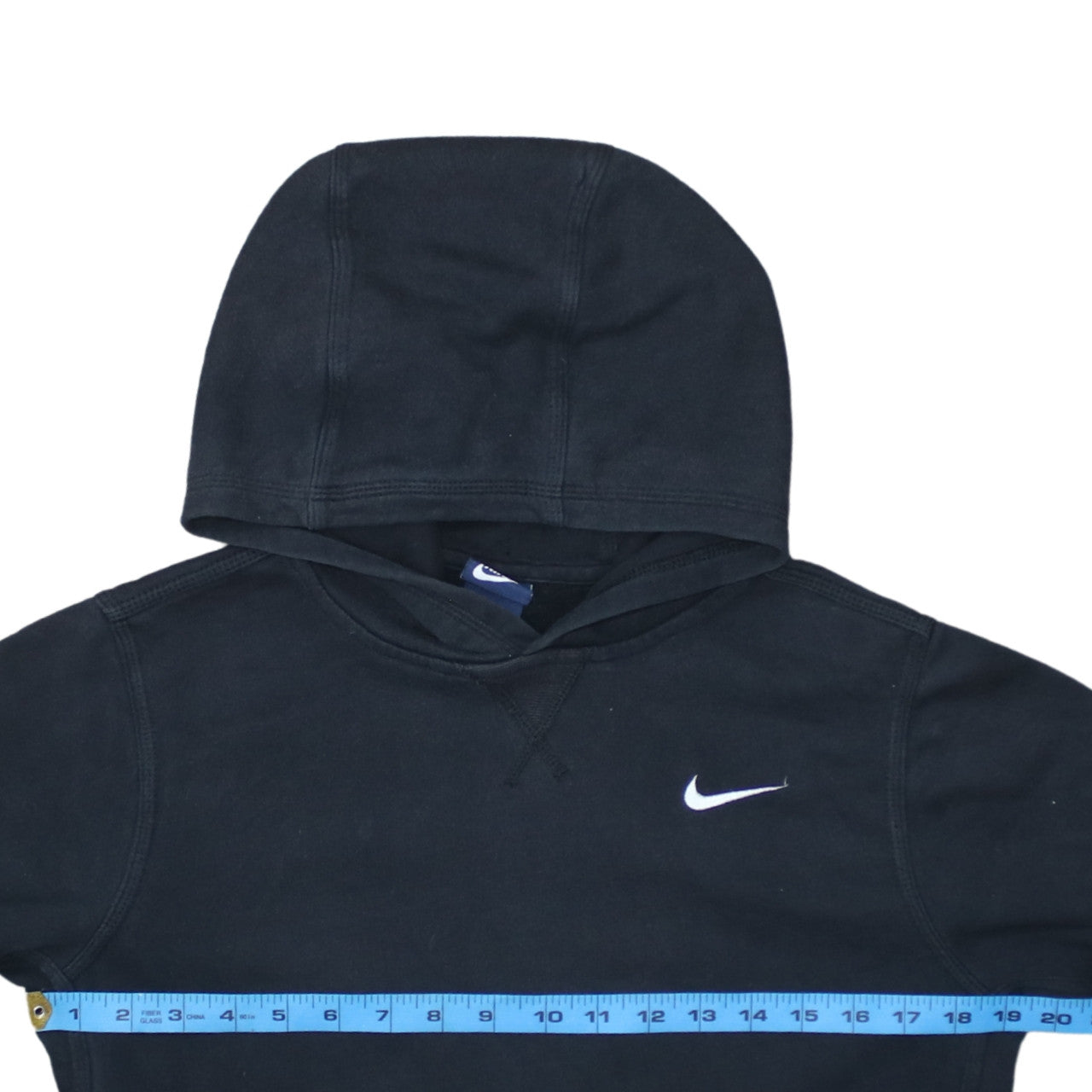 Nike Boys Black Pullover Hoodie 12-13 Years Fleece Lined Sweatshirt