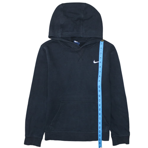 Nike Boys Black Pullover Hoodie 12-13 Years Fleece Lined Sweatshirt