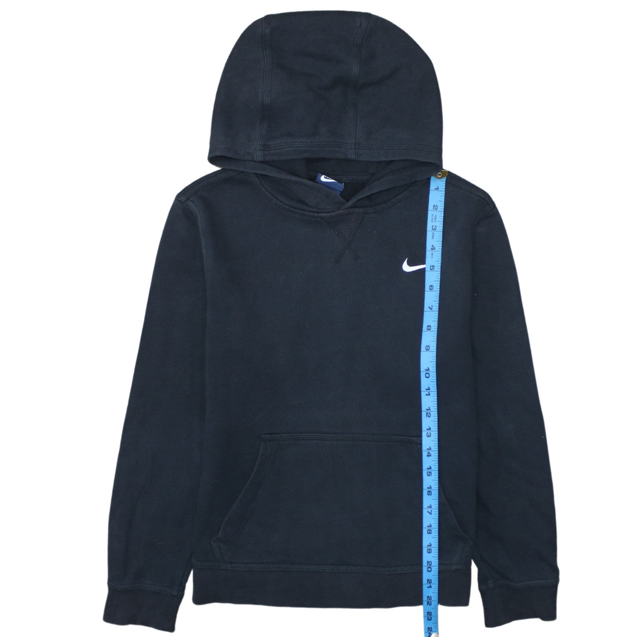 Nike Boys Black Pullover Hoodie 12-13 Years Fleece Lined Sweatshirt