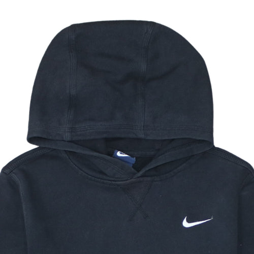 Nike Boys Black Pullover Hoodie 12-13 Years Fleece Lined Sweatshirt