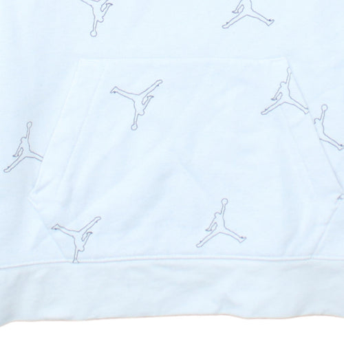 Jordan Boys White Pullover Hoodie 15-16 Years Graphic Print Logo Sweatshirt