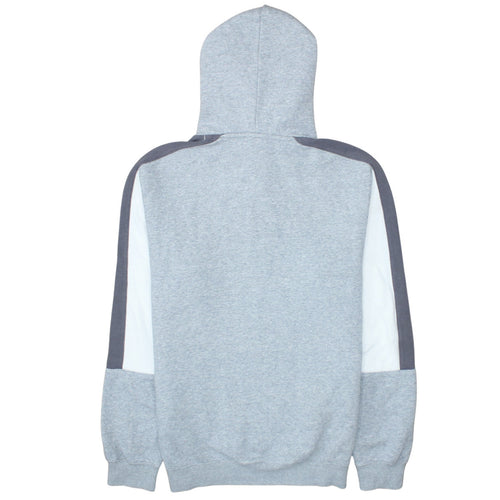 Champion Men’s Grey Pullover Hoodie Large Logo Fleece Sweatshirt