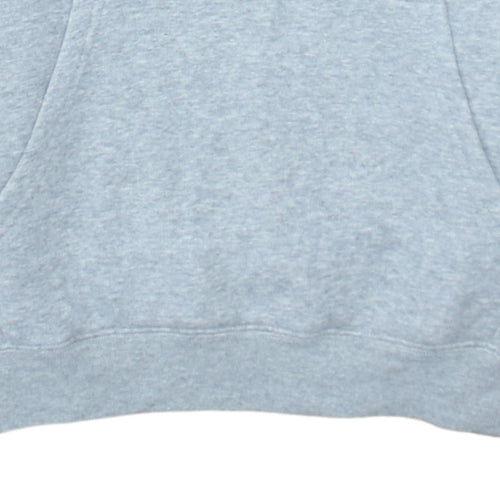 Champion Men’s Grey Pullover Hoodie Large Logo Fleece Sweatshirt