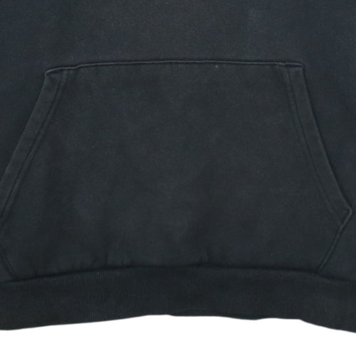 Puma Men's Black Small Pullover Hoodie with Logo Print