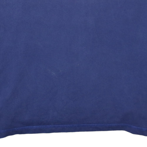 Napapijri Men's Blue 3XL Long Sleeve Cotton Polo Shirt