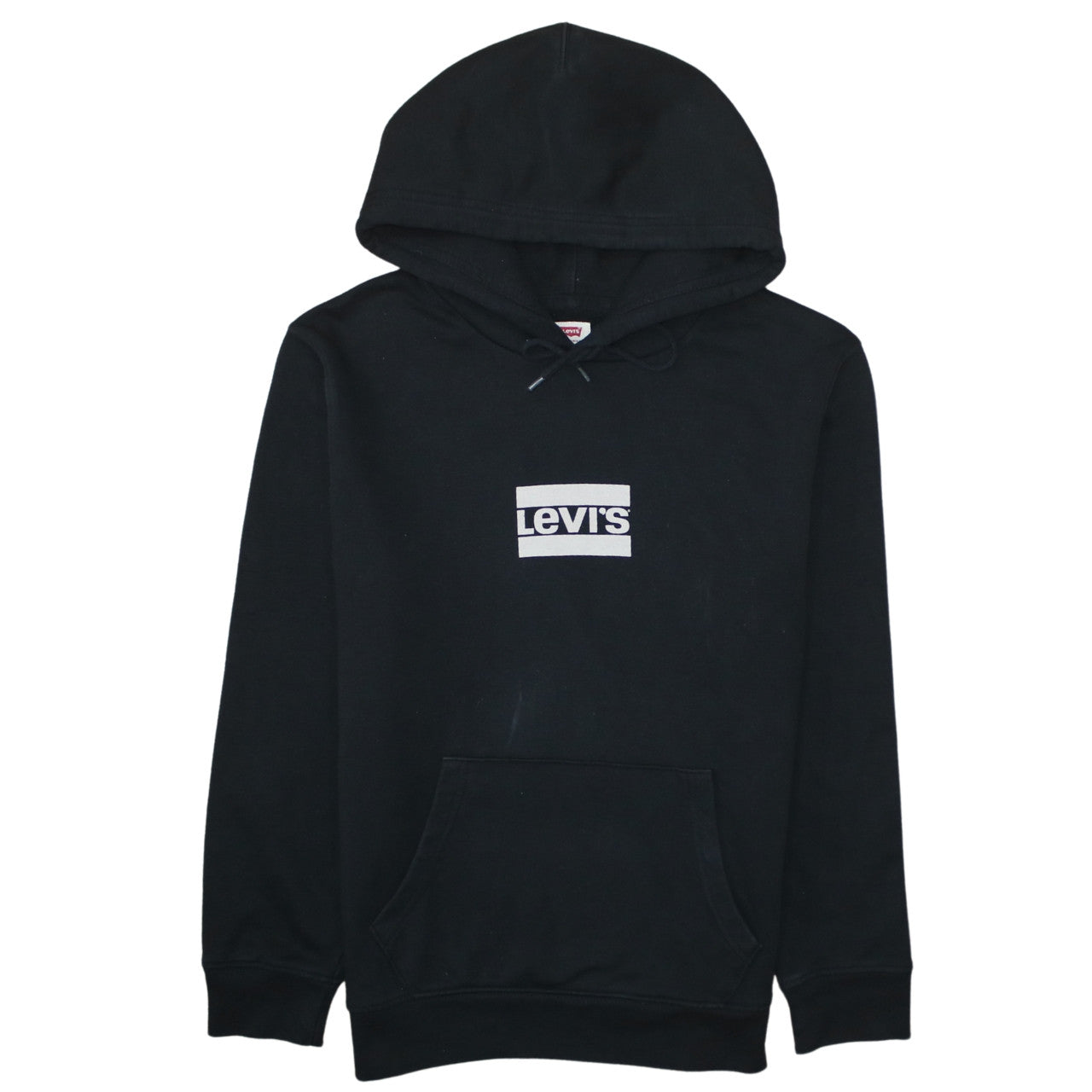 Levi's Women's Black Pullover Hoodie Small Logo Graphic Cotton Blend