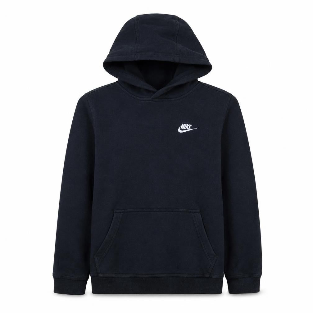 Nike Boys Black XL Pullover Hoodie Fleece Sweatshirt with Logo