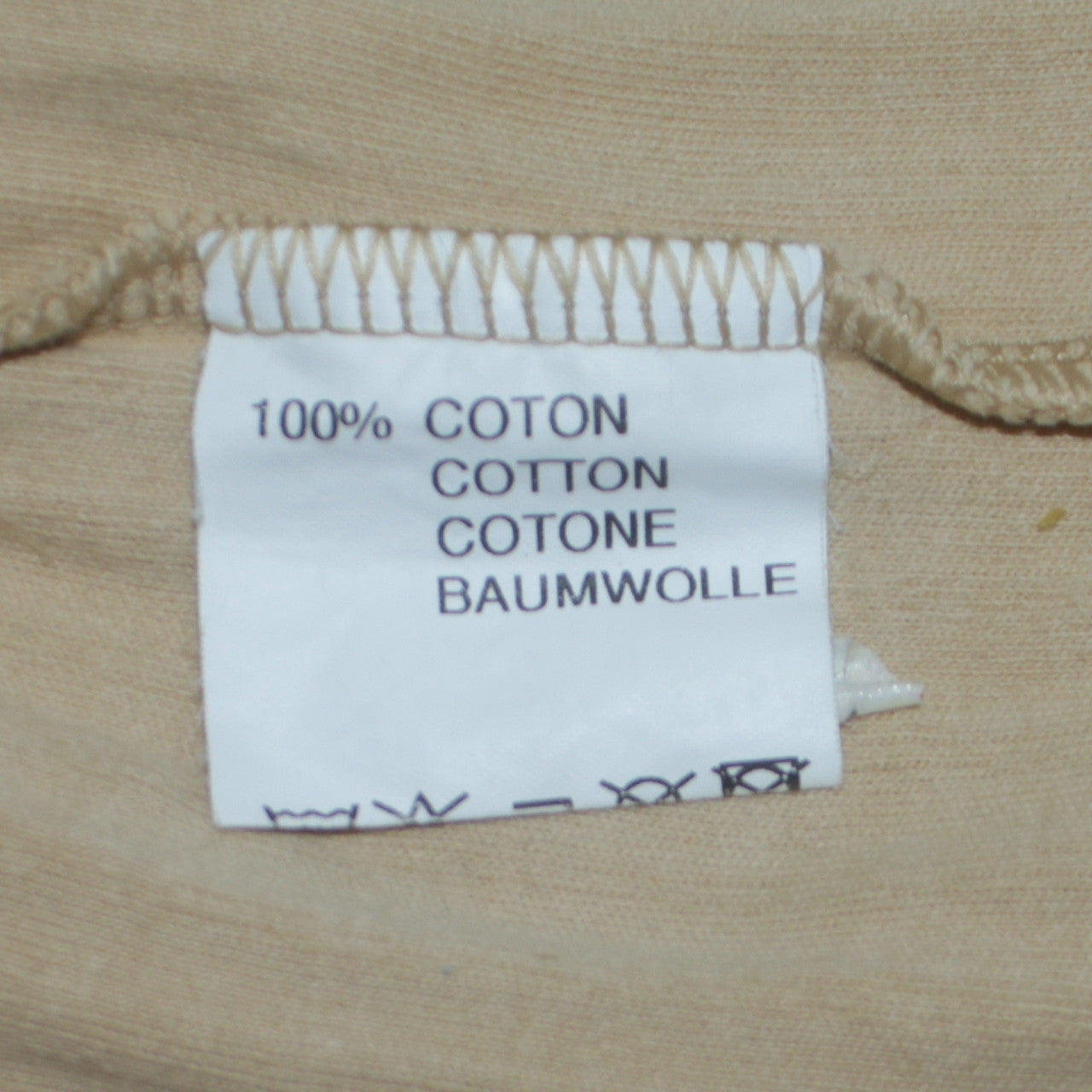 Marlboro Classics Men's Beige V-Neck Cotton Jersey T-Shirt Size L