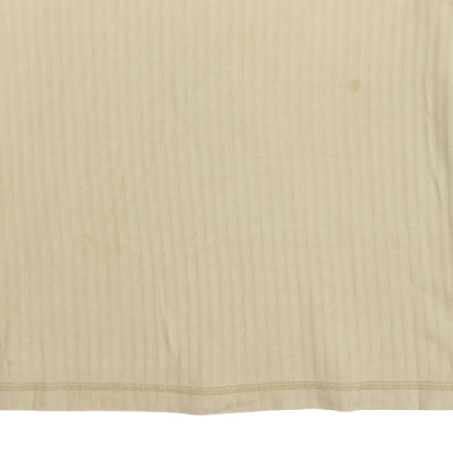 Marlboro Classics Men's Beige V-Neck Cotton Jersey T-Shirt Size L