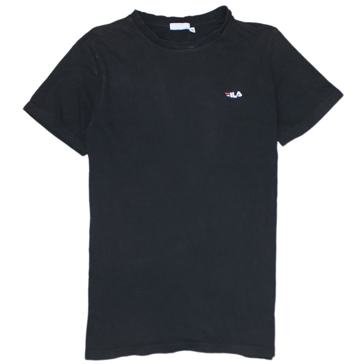 FILA Men's Black Crew Neck Short Sleeve Cotton T-Shirt M