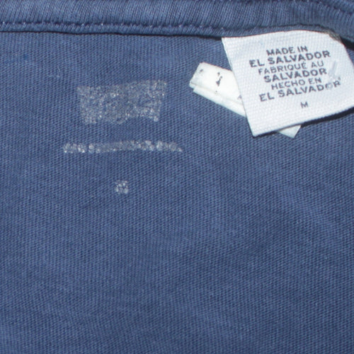 Levi's Men's Blue Graphic Logo Crew Neck T-Shirt Size M