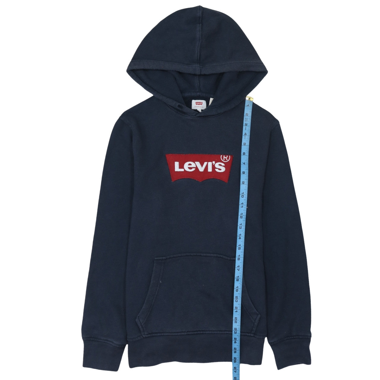 Levi's Men's Blue Pullover Hoodie Small Classic Logo Sweatshirt