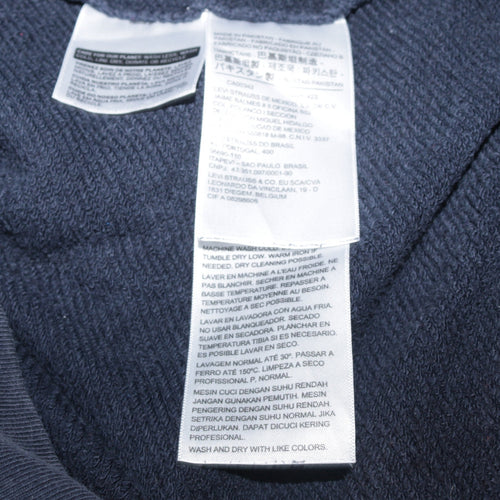 Levi's Men's Blue Pullover Hoodie Small Classic Logo Sweatshirt