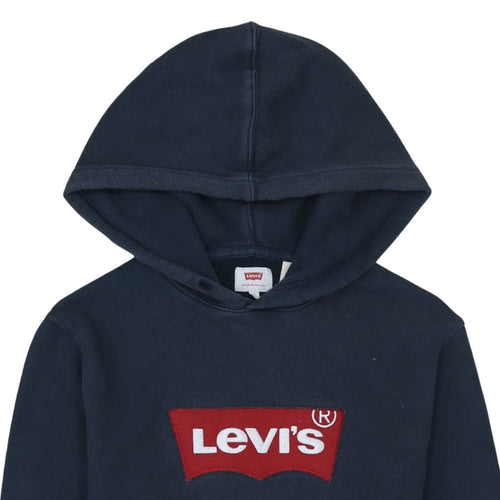 Levi's Men's Blue Pullover Hoodie Small Classic Logo Sweatshirt