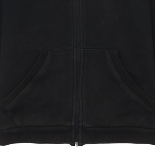 Puma Mens Black Small Track Jacket Full Zip Athletic Top