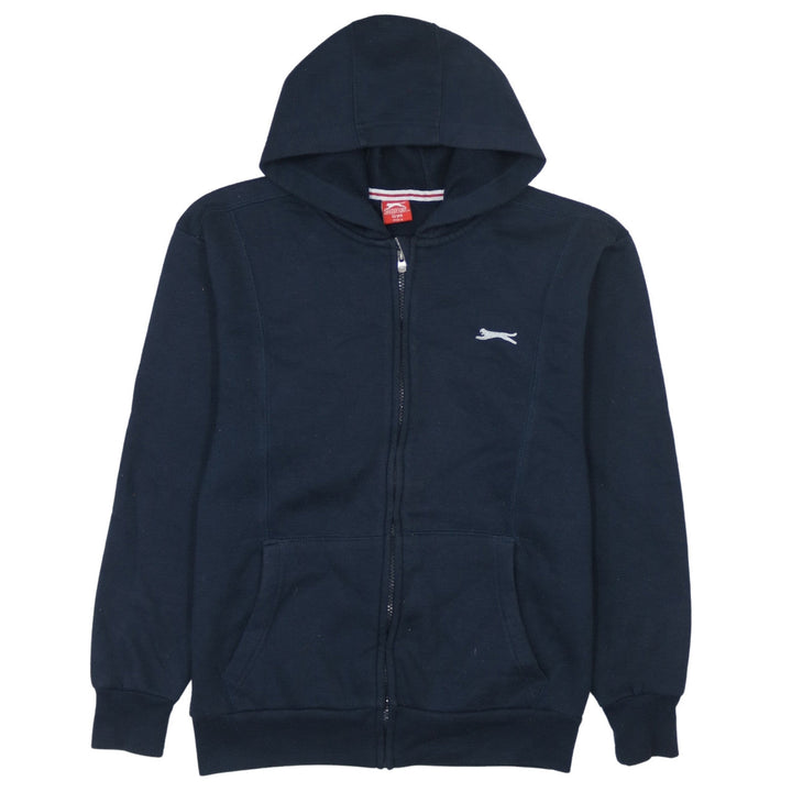 Slazenger Boys Blue Full Zip Hoodie 13 Years Cotton Fleece Sportswear