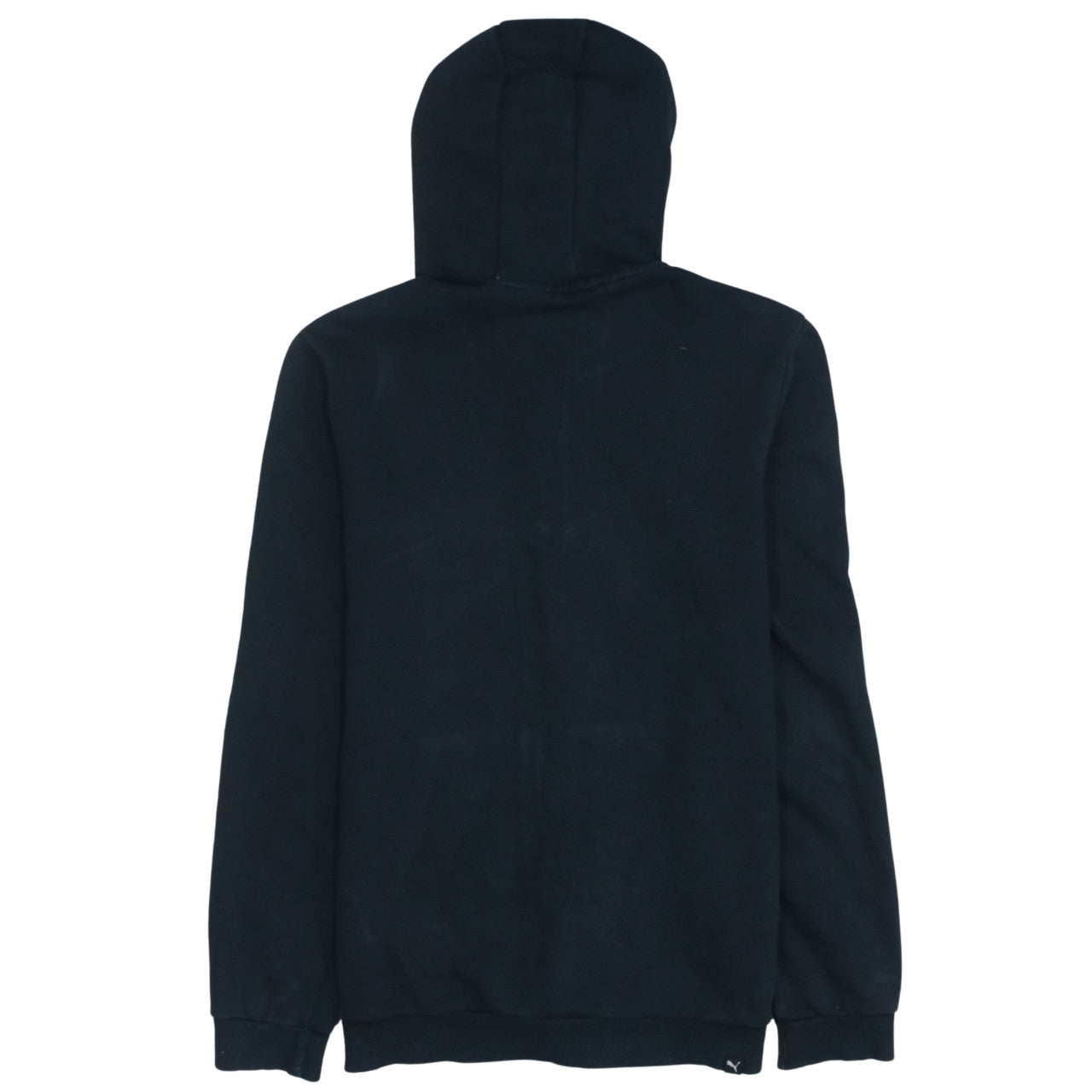 Puma Boys Black Full Zip Hoodie 15-16 Years Graphic Print Fleece