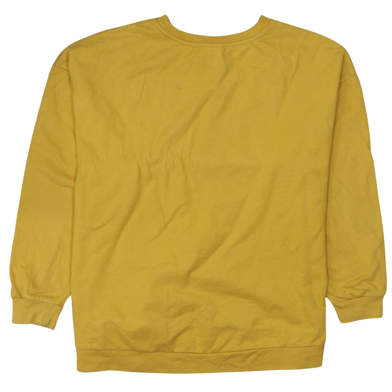 Disney Tu Women's Yellow Floral Minnie Sweatshirt Size 10 Cotton