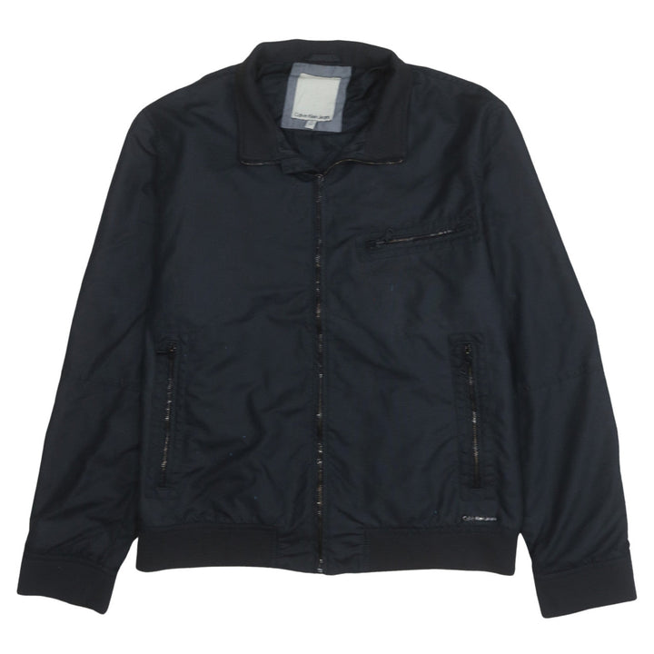 Calvin Klein Jeans Men's Black Bomber Jacket XL Nylon Casual