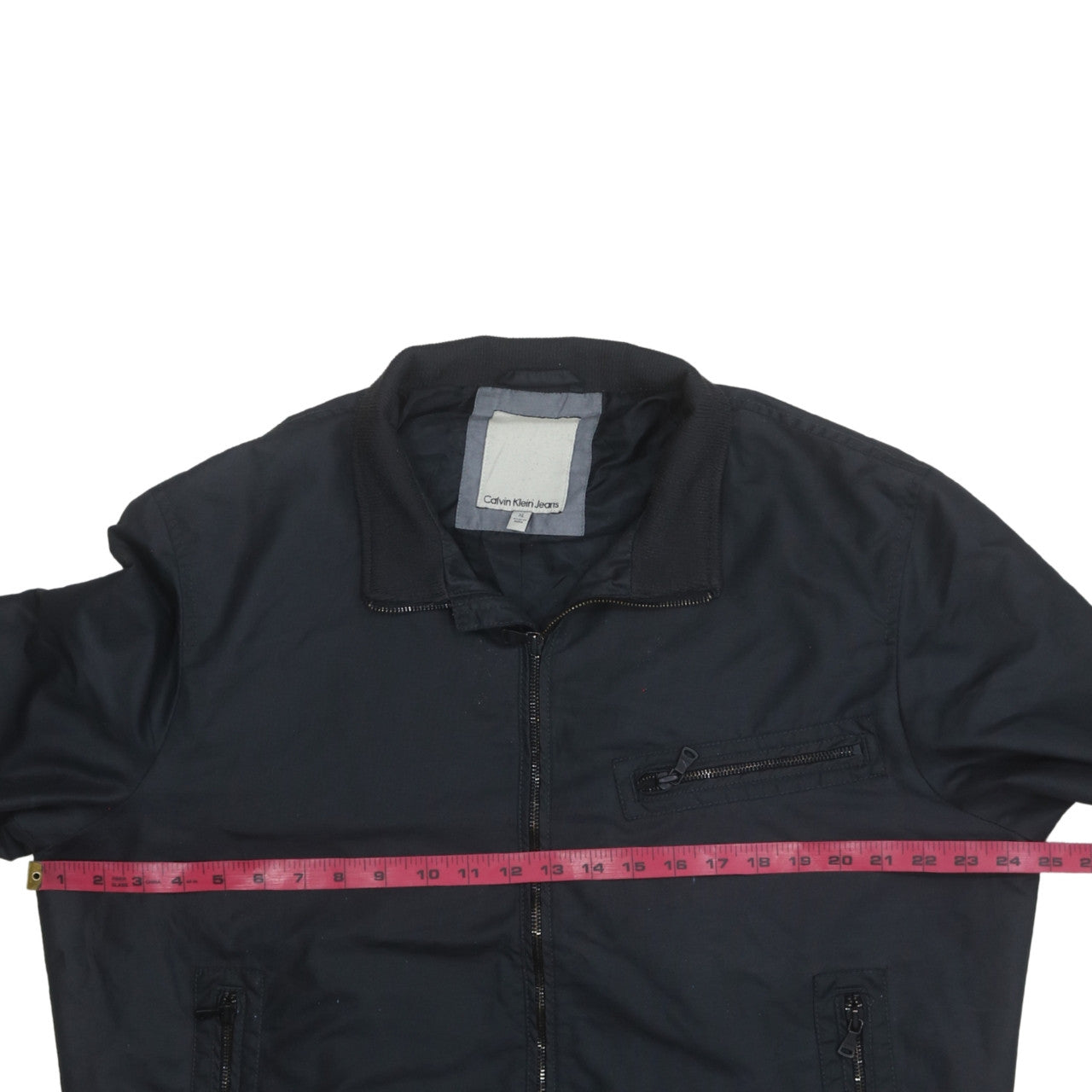 Calvin Klein Jeans Men's Black Bomber Jacket XL Nylon Casual