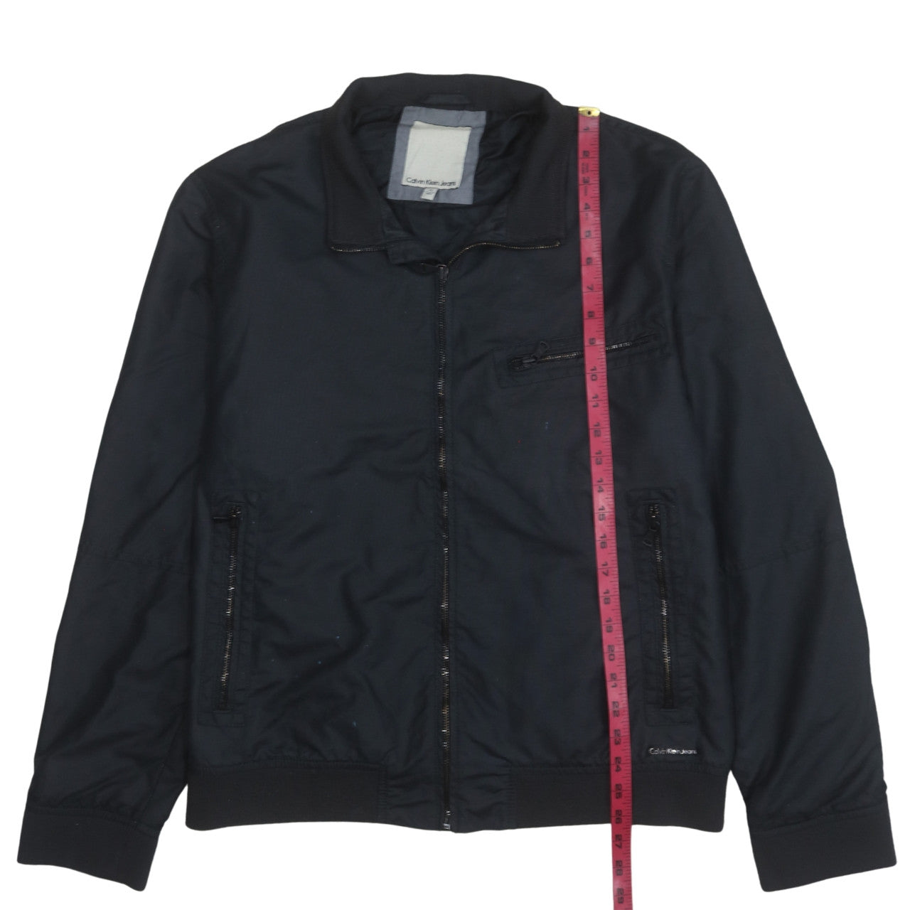 Calvin Klein Jeans Men's Black Bomber Jacket XL Nylon Casual